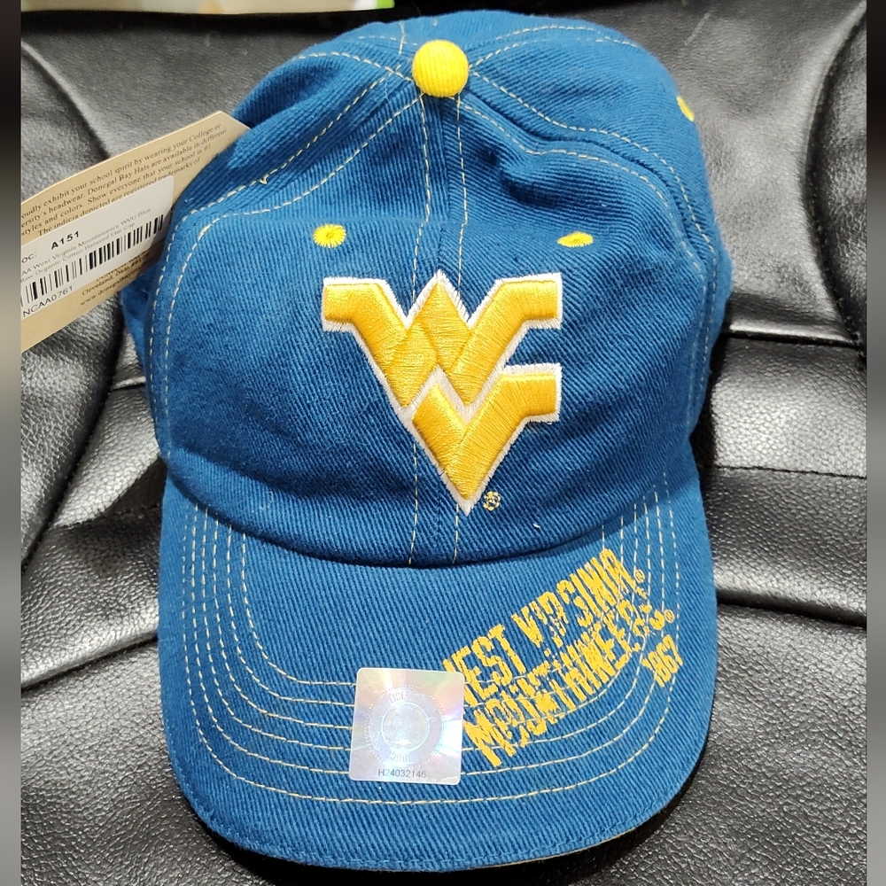 NWT - West Virginia Mountaineers Officially Licensed Baseball Hat Cap, OS